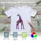 10 Colors Glow in the Dark Paint, 3D Permanent Acrylic Textile Paint (20 ml/0.68 oz), Neon Craft Painting Fabric Paint for Clothes, Canvas, T-Shirt, Ideal for Art Supplies and
